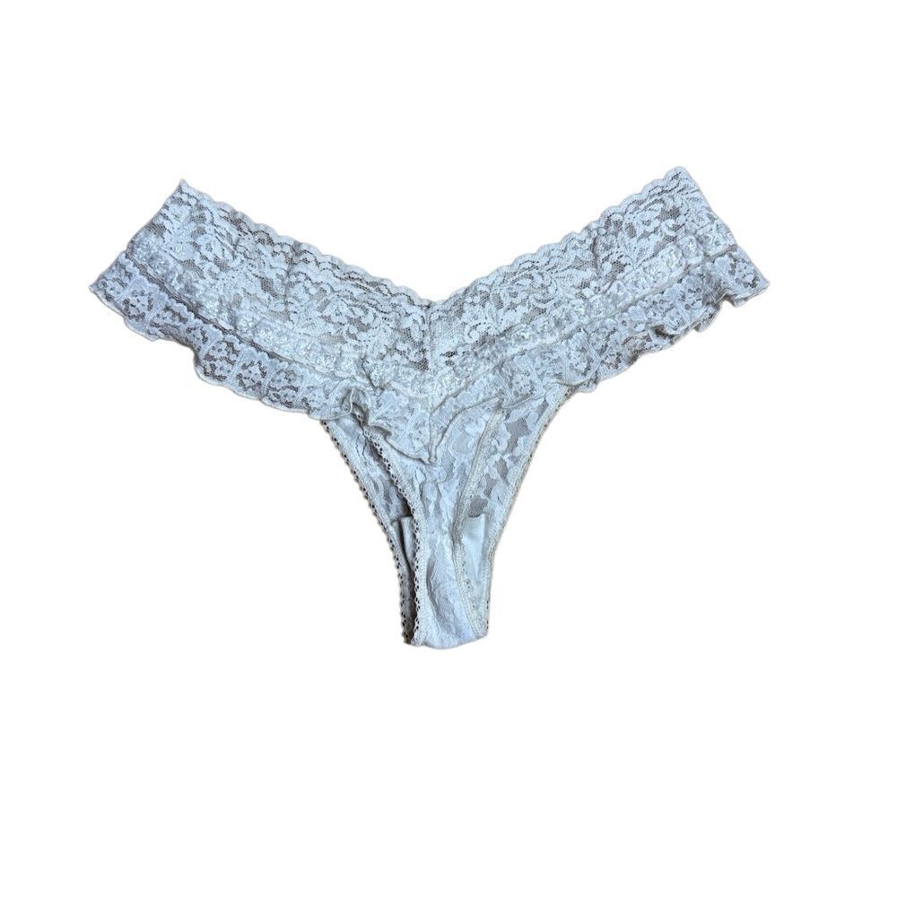 Hanky Panky White Lace Tanga Sexy Panty One Size